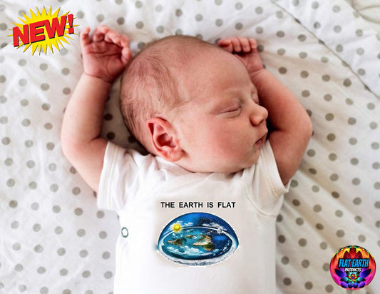 Flat Earth Baby Bodysuit Newborn World Model Toddler Romper