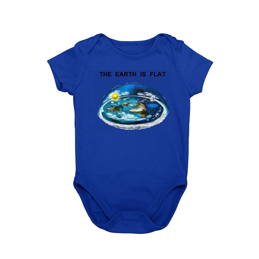 Flat Earth Baby Bodysuit Newborn World Model Toddler Romper